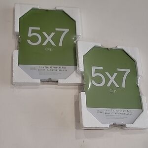 Studio Decor 5X7 All Glass Clip Frame Set Of 2